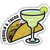 Autocollant Tacos & Téquila