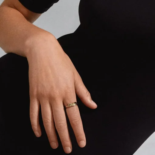 Bague Jonna torsadée or