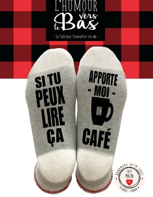Bas de laine - Apporte-moi un café par La Fabrique Champêtre