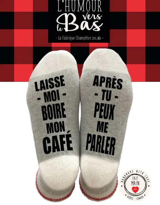 Bas de laine - Laisse-moi boire mon café par La Fabrique Champêtre