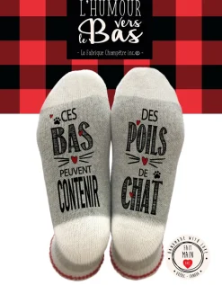 Bas de laine - Poils de chat par La Fabrique Champêtre