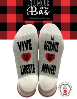 Bas de laine - Vive la liberté par La Fabrique Champêtre