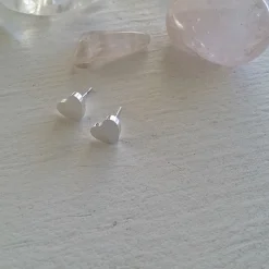 Boucles d'oreilles "Éclipse Totale du Coeur" argent