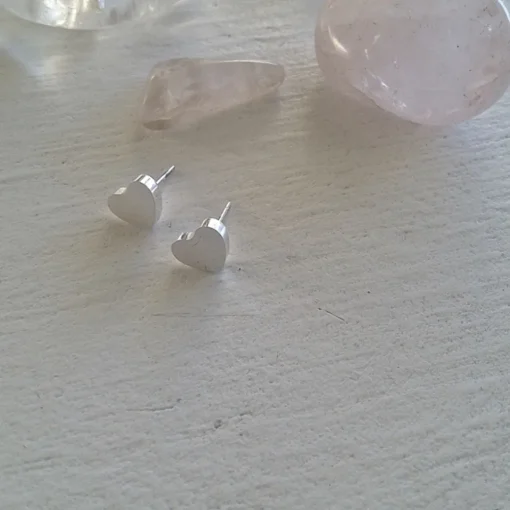 Boucles d'oreilles "Éclipse Totale du Coeur" argent