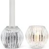Bougeoir boule transparent