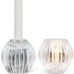 Bougeoir boule transparent