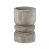 Bougeoir Paulownia gris