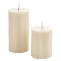 Bougie LED beige
