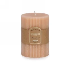 Bougie striée pêche