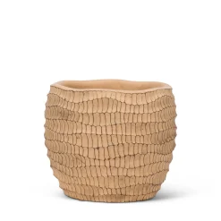 Cache pot strié