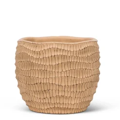 Cache pot strié