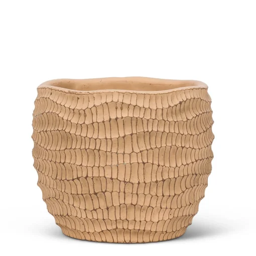 Cache pot strié