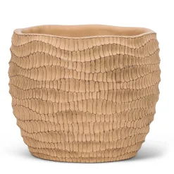 Cache pot strié