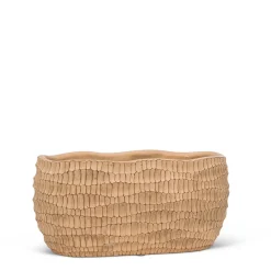 Cache pot strié