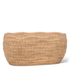 Cache pot strié