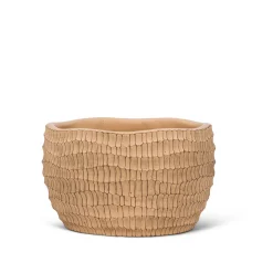 Cache pot strié