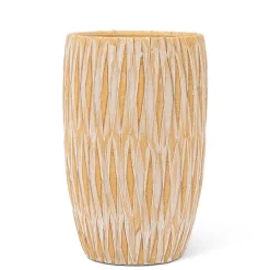 Cache-pot à motif beige