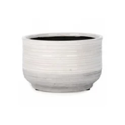 Cache-pot 2 tons craquelé