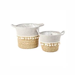 Cache-pot en jute Bollywood par Brunelli
