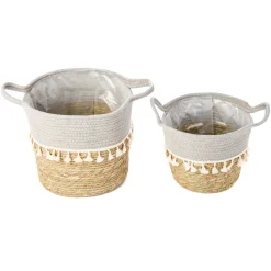 Cache-pot en jute Bollywood par Brunelli