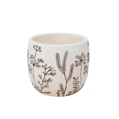Cache-pot Fleurs en relief