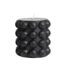 Chandelle Bubble noire 4"