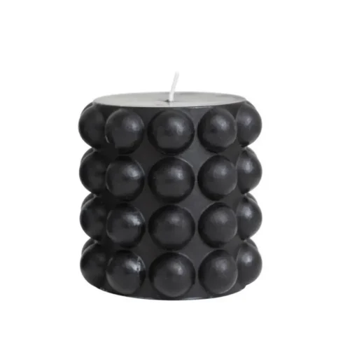 Chandelle Bubble noire 4"