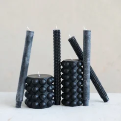 Chandelle Bubble noire 4"