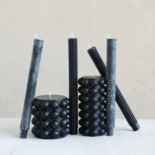 Chandelle Bubble noire 4"