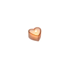 Chandelle Coeur blush fleur d'oranger