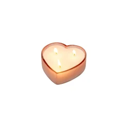 Chandelle Coeur blush fleur d'oranger