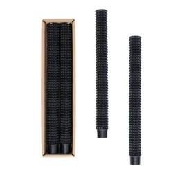 Chandelle longue cloutée noire