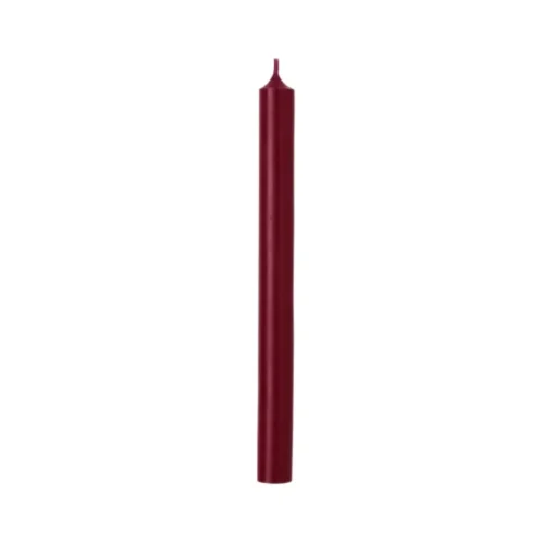 Chandelle longue rouge foncée