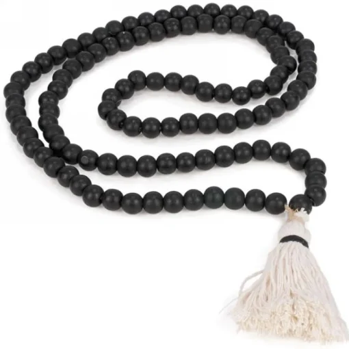 Collier perlé de Noir