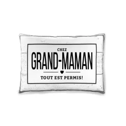 Coussin - Chez grand-maman tout est permis par La Fabrique Champêtre