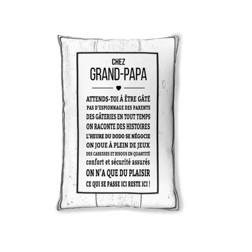 Coussin - Chez grand-papa par La Fabrique Champêtre