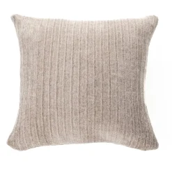 Coussin en chenille Hippy taupe