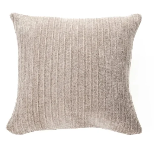 Coussin en chenille Hippy taupe