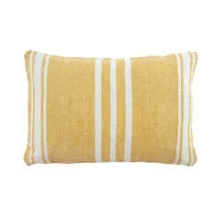 Coussin en lin Surfside ocre