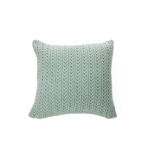 Coussin en tricot Naja sauge