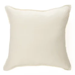 Coussin Linen stone wash crème