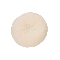 Coussin rond Velvet crème par Brunelli