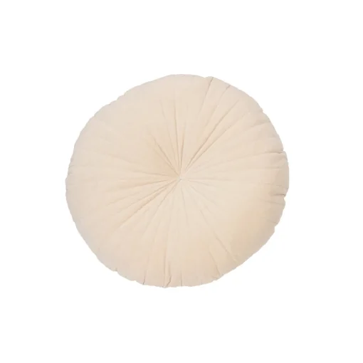 Coussin rond Velvet crème par Brunelli