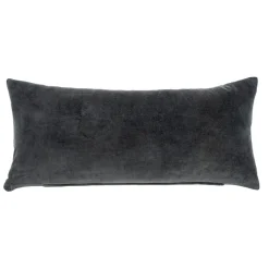 Coussin velours Vera graphite