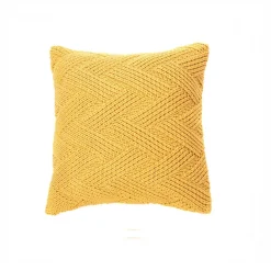 Coussin Zig Zag jaune par Brunelli