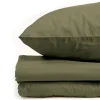 Ens. Draps coton lavé Olive
