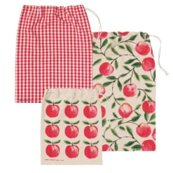 Ensemble de 3 sacs réutilisables Pomme
