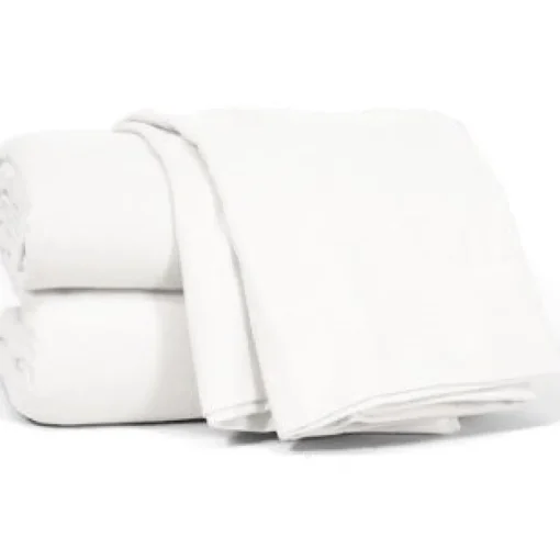 Ensemble de draps en flannel blanc