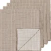 Ensemble de linges de table tissés taupe