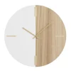 Horloge rustic en bois naturel et blanc